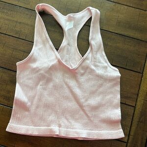 Dynamic- cropped racer back tank